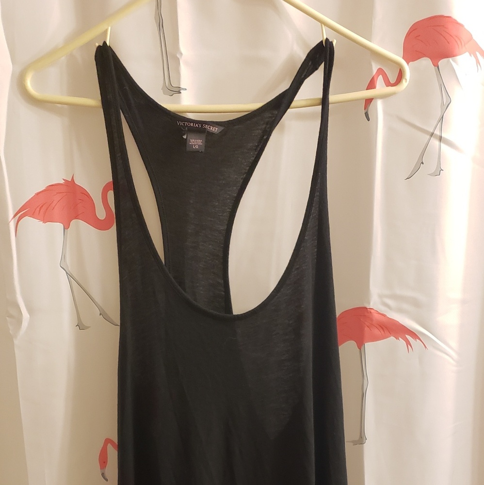 Victoria's Secret black ruffled beach cover up